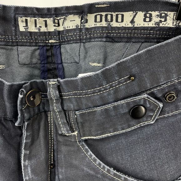 Jack & Jones Dark Wash Work Jeans | Size 32 | Carpenter Style | Distressed Cuffs - Picture 8 of 16